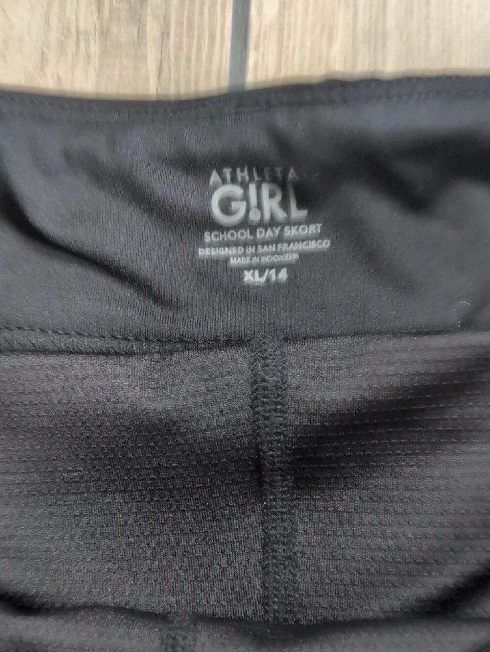NEW Athleta Girl Black School Day Skort Skirt